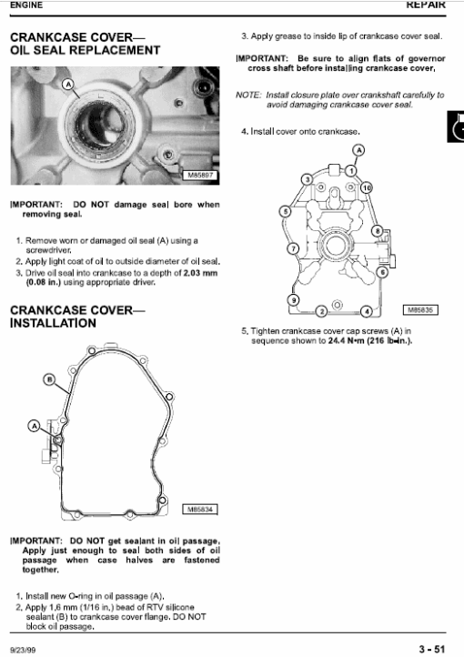 John Deere M653, M655, M665 ZTrak Repair Technical Manual - Image 4