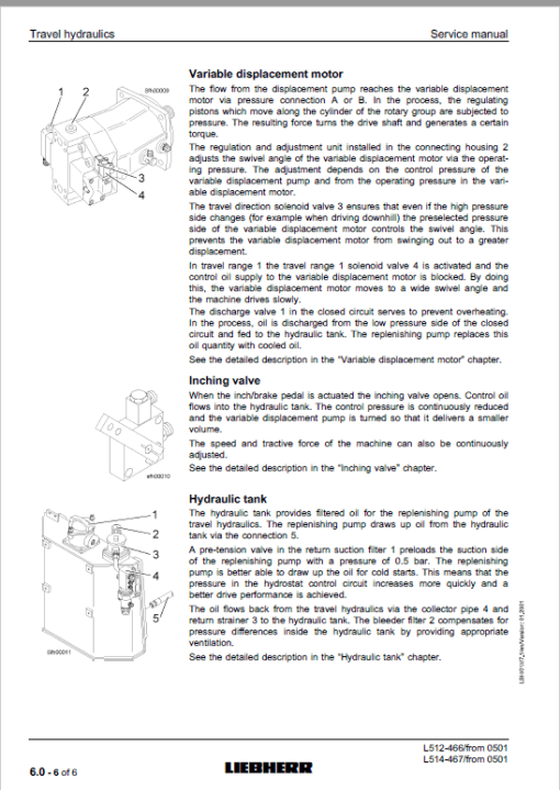 Liebherr L512, L514 Stereo Wheel Loader Service Manual - Image 2