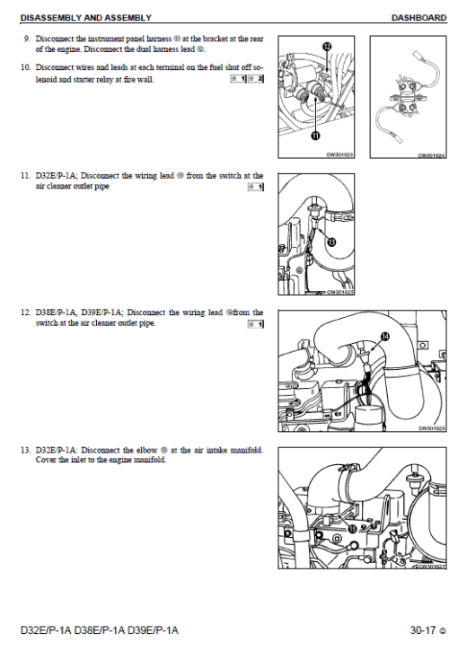 Komatsu D32E-1, D38E-1, D39E-1 Dozer Service Manual - Image 3