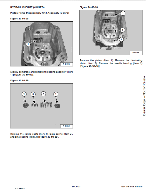 Bobcat E34 Excavator Repair Service Manual - Image 4