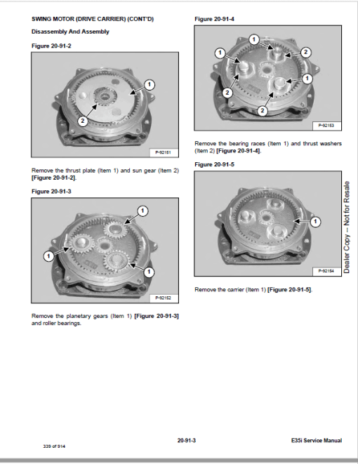 Bobcat E35i Excavator Repair Service Manual - Image 4