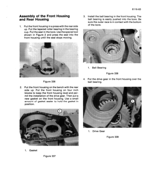 Case W11 Loader Service Manual - Image 4