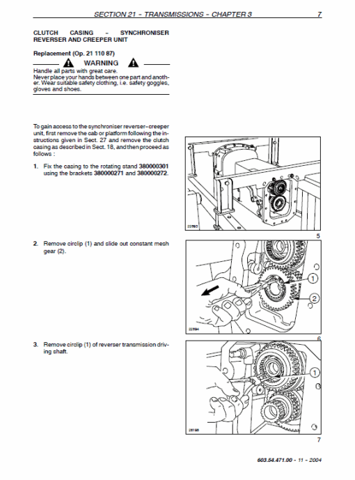 New Holland TD60D, TD70D, TD80D, TD90D, TD95D Tractor Service Manual - Image 4