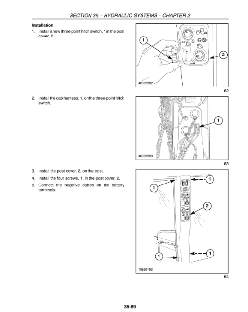 New Holland TV140 Tractor Service Manual - Image 2