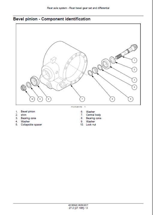 Case 851 EX Backhoe Loader Service Manual - Image 4