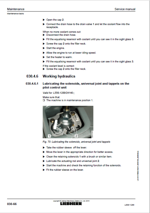 Liebherr L556 Type 1289 Wheel Loader Service Manual - Image 4