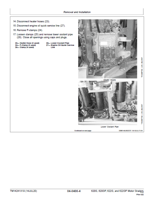 John Deere 620G, 620GP, 622G, 622GP Grader Technical Manual (S.N F680878 & L700954 - ) - Image 3