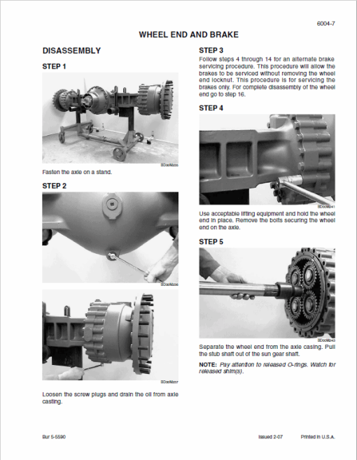 Case 921E Wheel Loader Service Manual - Image 4