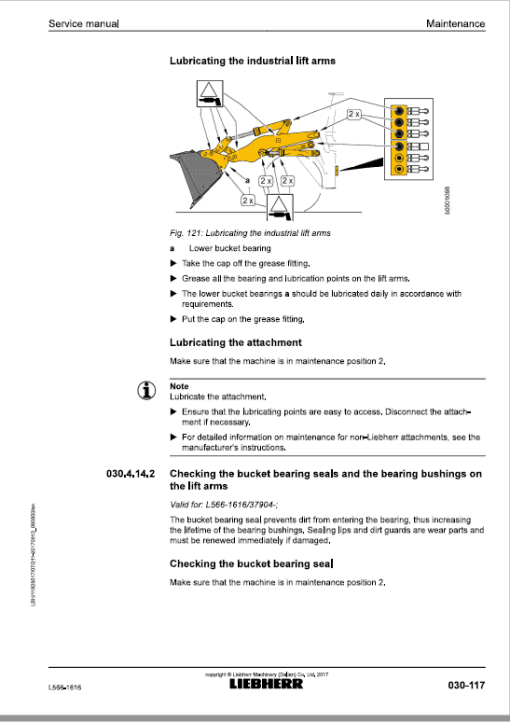 Liebherr L566 Type 1616 Wheel Loader Service Manual - Image 4