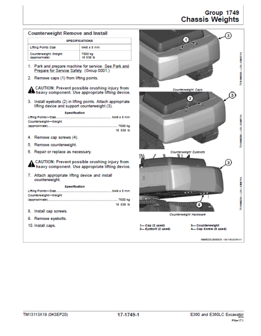 John Deere E360, E360LC Excavator Repair Technical Manual (S.N after C600002 & D600069- ) - Image 4