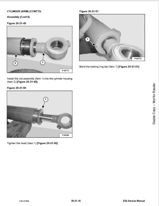 Bobcat E62 Excavator Repair Service Manual - Image 4