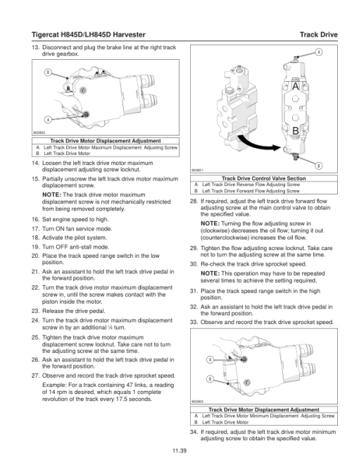 Tigercat H845D, LH845D Harvester Repair Service Manual (84532501 -  84583000) - Image 3