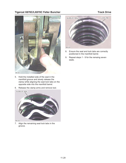 Tigercat X870C, LX870C Feller Buncher Repair Service Manual - Image 4