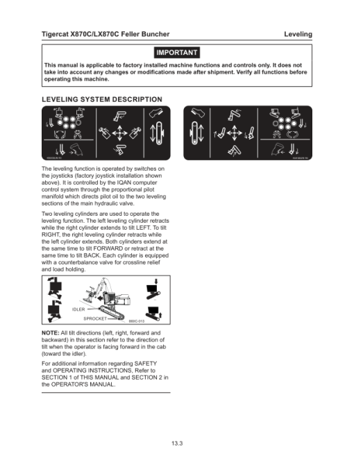 Tigercat X870C, LX870C Feller Buncher Repair Service Manual - Image 3