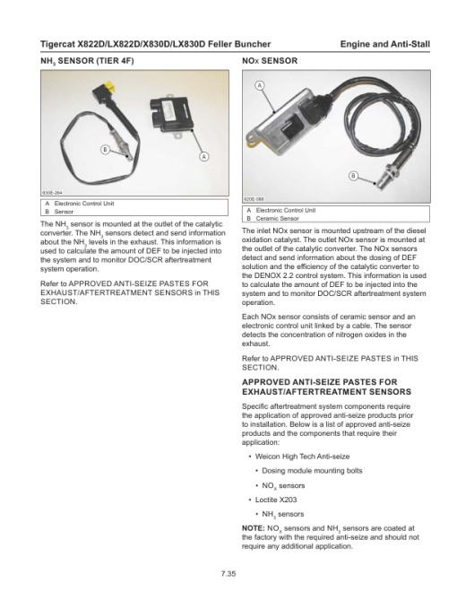 Tigercat X822D, LX822D, X830D, LX830D Feller Buncher Repair Service Manual - Image 4