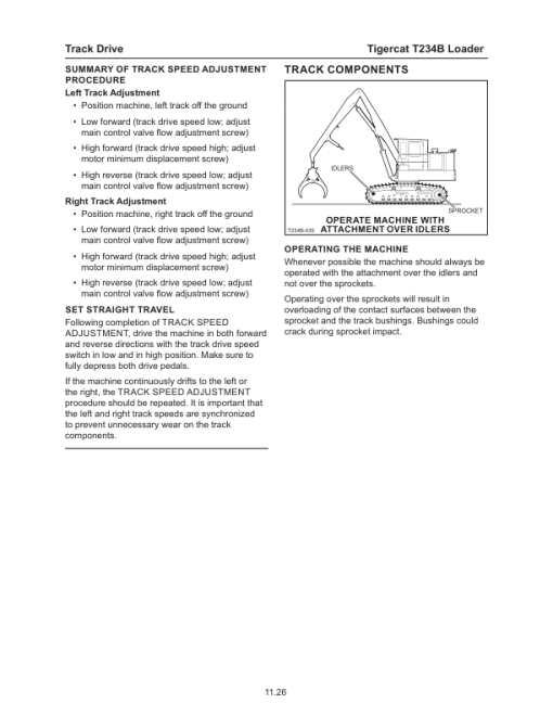 Tigercat T234B Loader Repair Service Manual (234T7000 - 234T8100) - Image 3