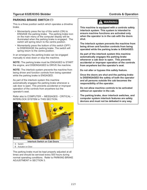 Tigercat 632E, 635G Skidder Repair Service Manual - Image 3