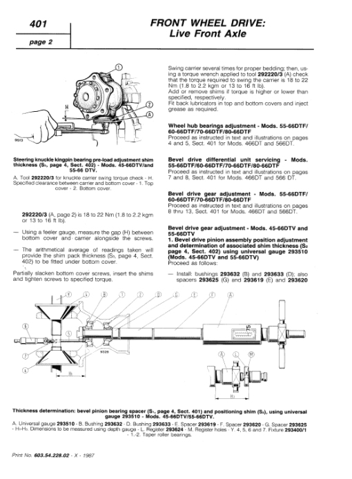 Fiat 55-66, 60-66, 65-66, 70-66, 80-66 Tractor Service Manual - Image 5