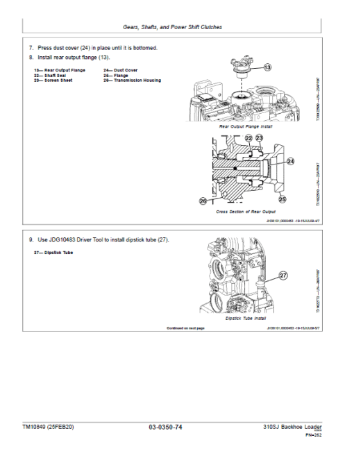 John Deere 310SJ Backhoe Loader Repair Technical Manual (S.N after 159760 - ) - Image 5