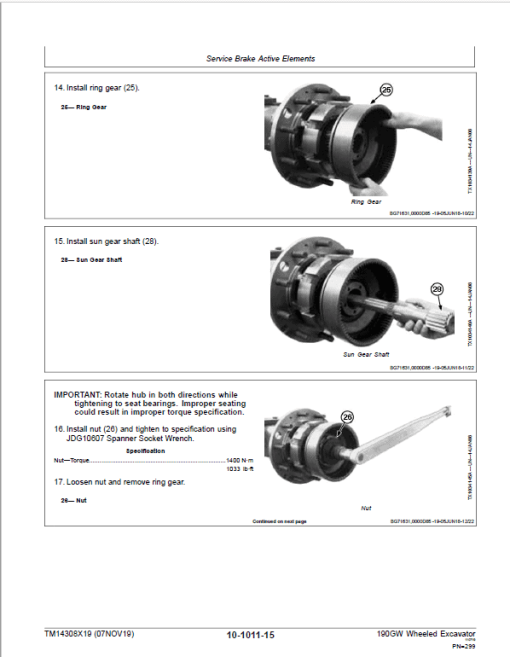 John Deere 190GW Wheeled Excavator Repair Technical Manual (S.N after F052002 -) - Image 5