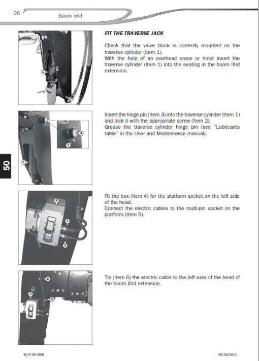 Manitou MRT 1850, MRT 2150, MRT 2540 Euro 3 Privilege Telehandler Repair Manual - Image 5