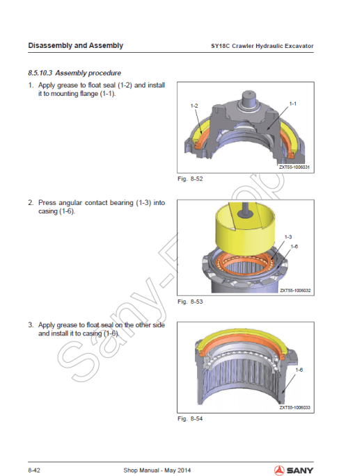 Sany SY18C Hydraulic Excavator Repair Service Manual - Image 5