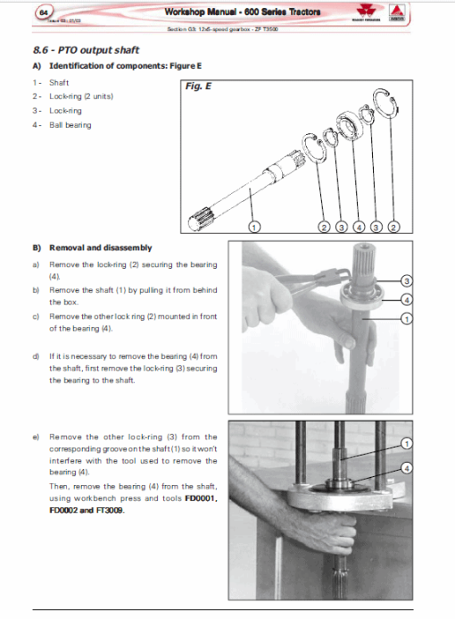 Massey Ferguson 630, 650, 660, 680 Tractor Service Manual - Image 5