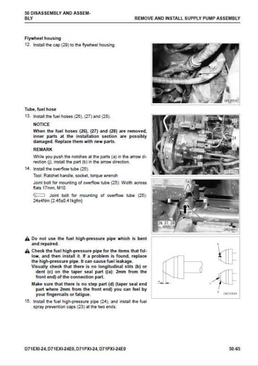 Komatsu D71EXi-24, D71PXi-24E0, D71EXi-24, D71PXi-24E0 Dozer Service Manual - Image 5