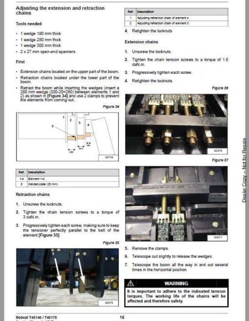 Bobcat T40140, T40170, T40180 Telescopic Handler Service Repair Manual - Image 10