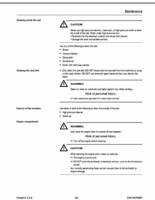 Gehl 480 Wheel Steer Loader Repair Service Manual - Image 5