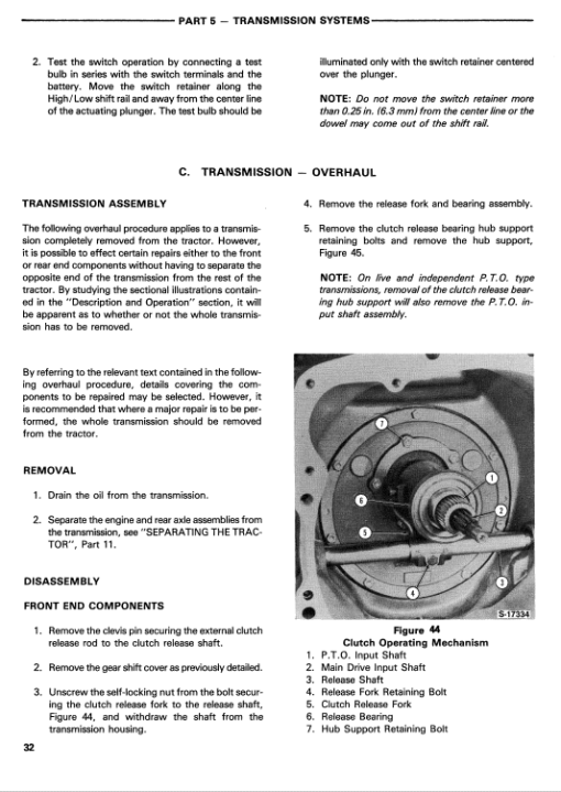 Ford 230A, 340A, 445, 530A, 540A, 545 Tractor Service Manual - Image 5