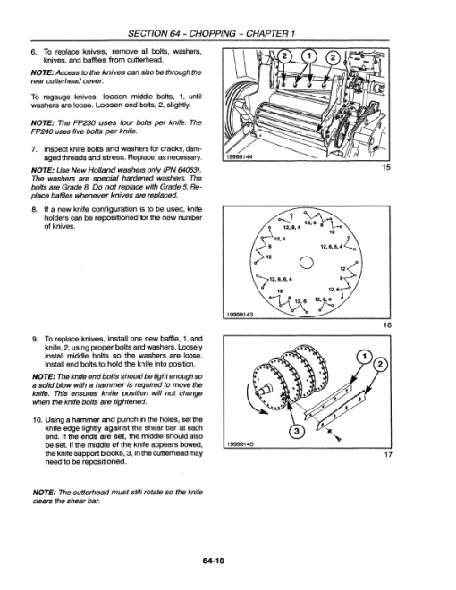 New Holland FP230, FP240 Forage Harvesters Service Manual - Image 5