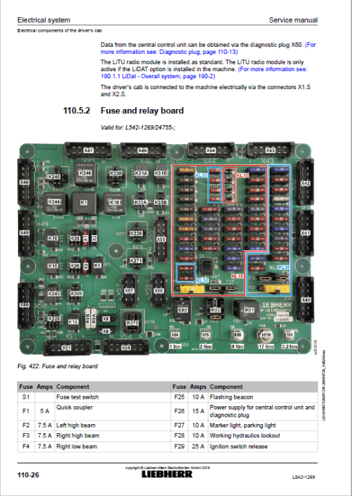 Liebherr L542 Type 1269 Wheel Loader Service Manual - Image 5