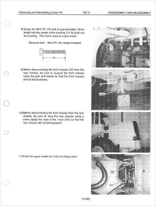 Kawasaki 70ZIV Wheel Loader Repair Service Manual - Image 3