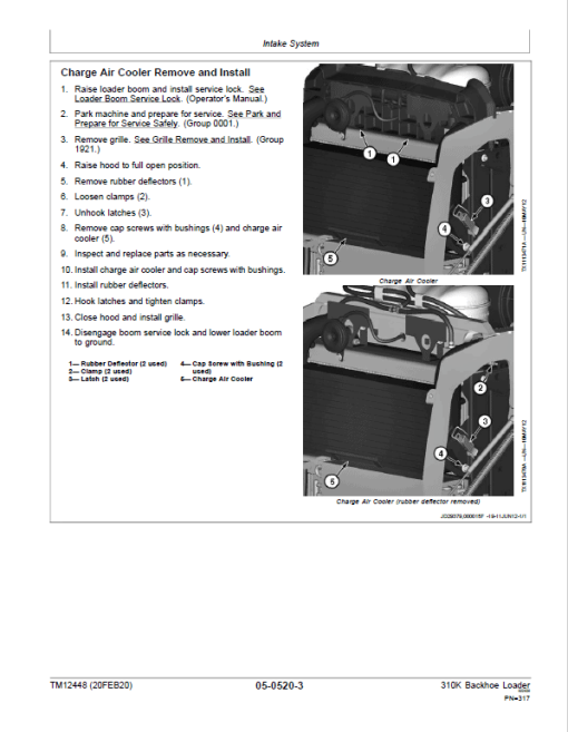 John Deere 310K Backhoe Loader Repair Technical Manual (S.N after C219607 & D219607 - ) - Image 5