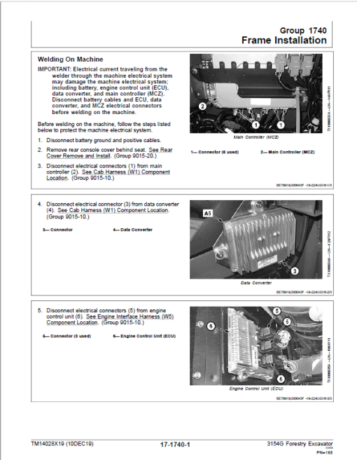 John Deere 3154G Swing Excavator Repair Technical Manual (S.N after D310001 - ) - Image 5