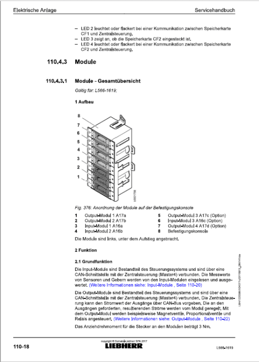 Liebherr L566 Type 1619 Wheel Loader Service Manual - Image 5