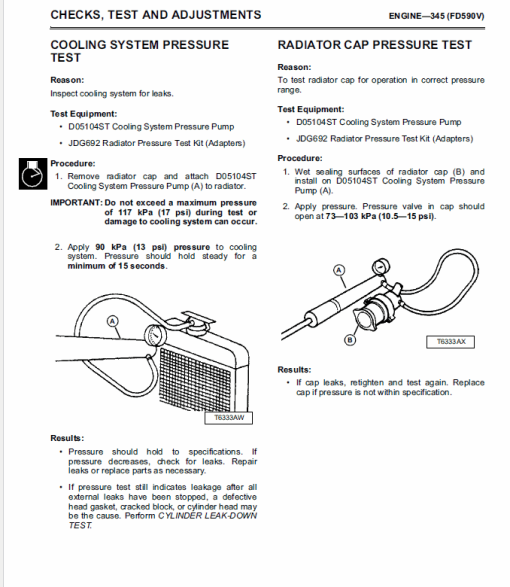 John Deere 325, 335 and 345 Lawn Garden Tractors Technical Manual (TM1760) - Image 6