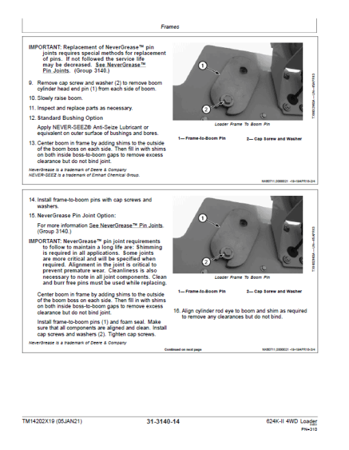 John Deere 624K-II 4WD Loader Technical Manual (S.N after C001001 & D001001 -) - Image 5