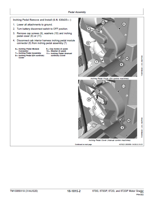 John Deere 670G, 670GP, 672G, 672GP Grader Technical Manual (S.N 656729 -678817) - Image 5