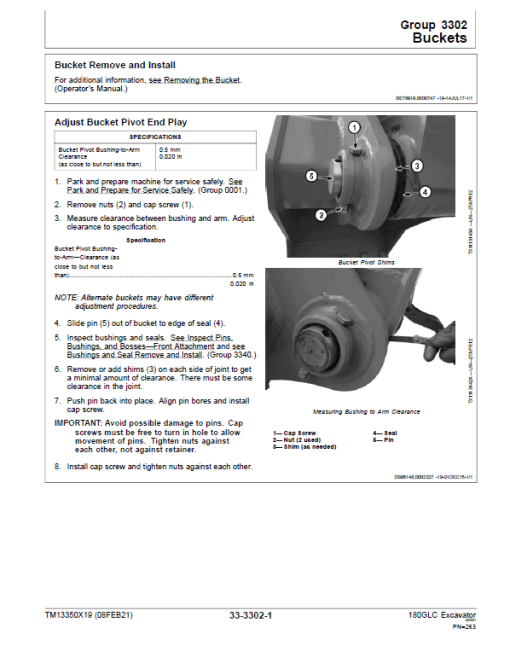 John Deere 180GLC Excavator Repair Technical Manual (S.N after F020331 -) - Image 5