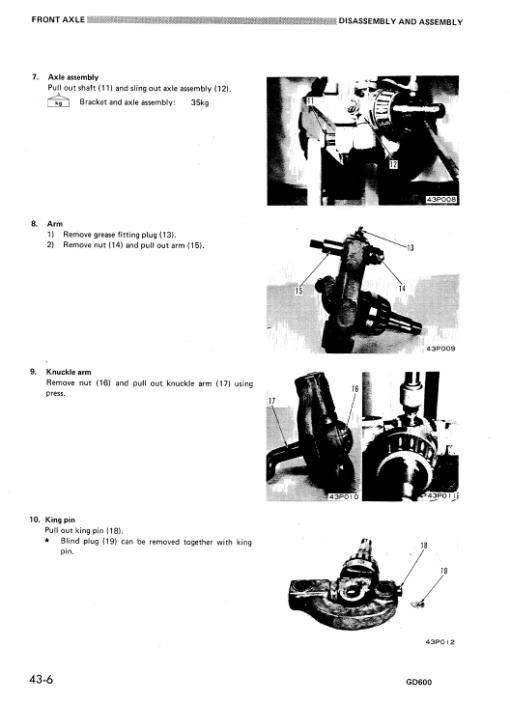 Komatsu GD600R-1, GD605R-1, GD650R-1 Grader Service Manual - Image 5