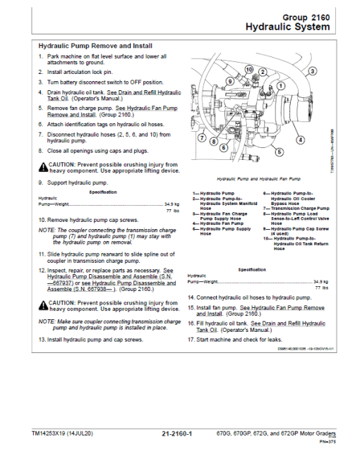 John Deere 670G, 670GP, 672G, 672GP Grader Technical Manual (S.N 680878 & C003007 - ) - Image 5