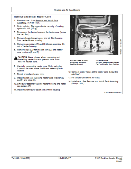 John Deere 310E Backhoe Loader Repair Technical Manual - Image 5