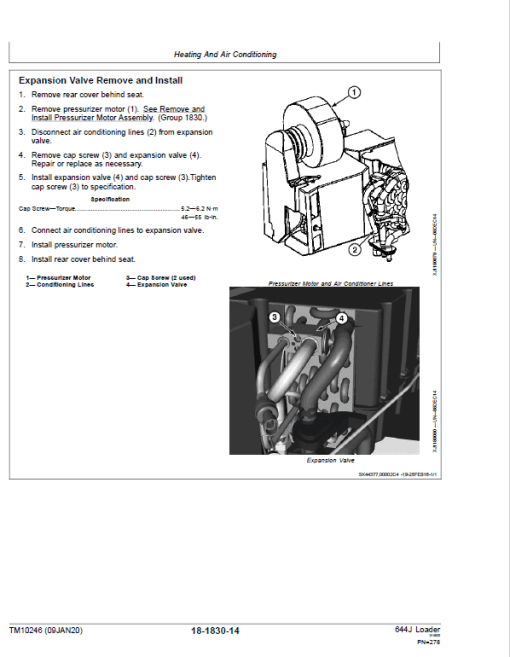 John Deere 644J Loader Repair Technical Manual (SN. after 611232 ) - Image 5