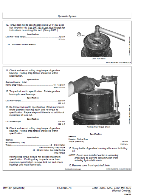 John Deere 329D, 333D SkidSteer Loader Technical Manual (Manual Controls) - Image 3