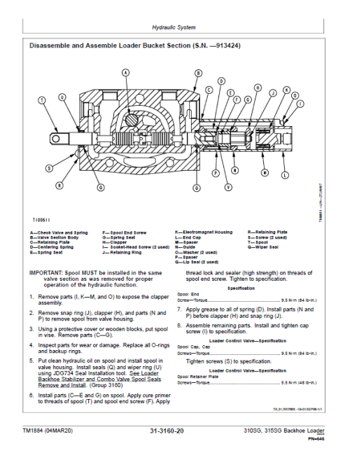 John Deere 310SG, 315SG Backhoe Loader Repair Technical Manual - Image 5