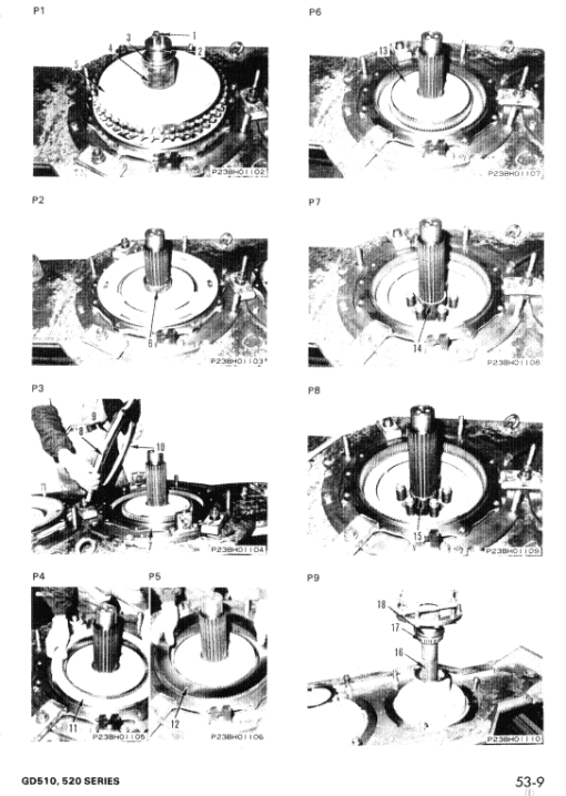 Komatsu GD511A-1, GD511R-1, GD513A-1, GD513R-1 Grader Manual - Image 5