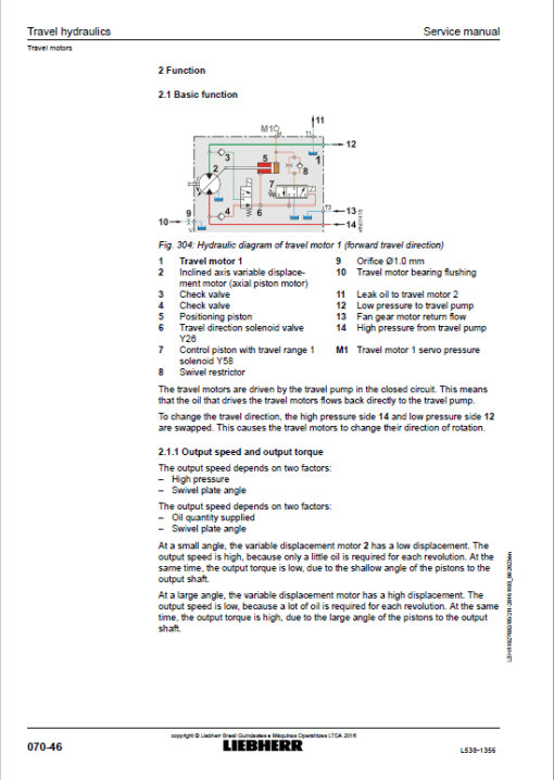 Liebherr L538 Type 1356 Wheel Loader Service Manual - Image 5