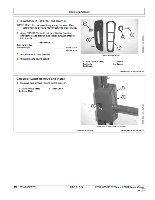 John Deere 670G, 670GP, 672G, 672GP Grader Technical Manual (SN - 634753) - Image 5